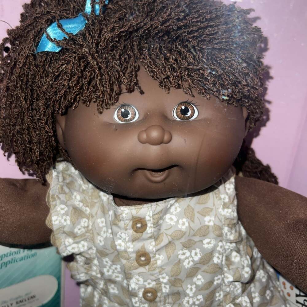 Cabbage Patch Kids Birthday Vtg Hasbro 1990 Sally Raelean African American Girl